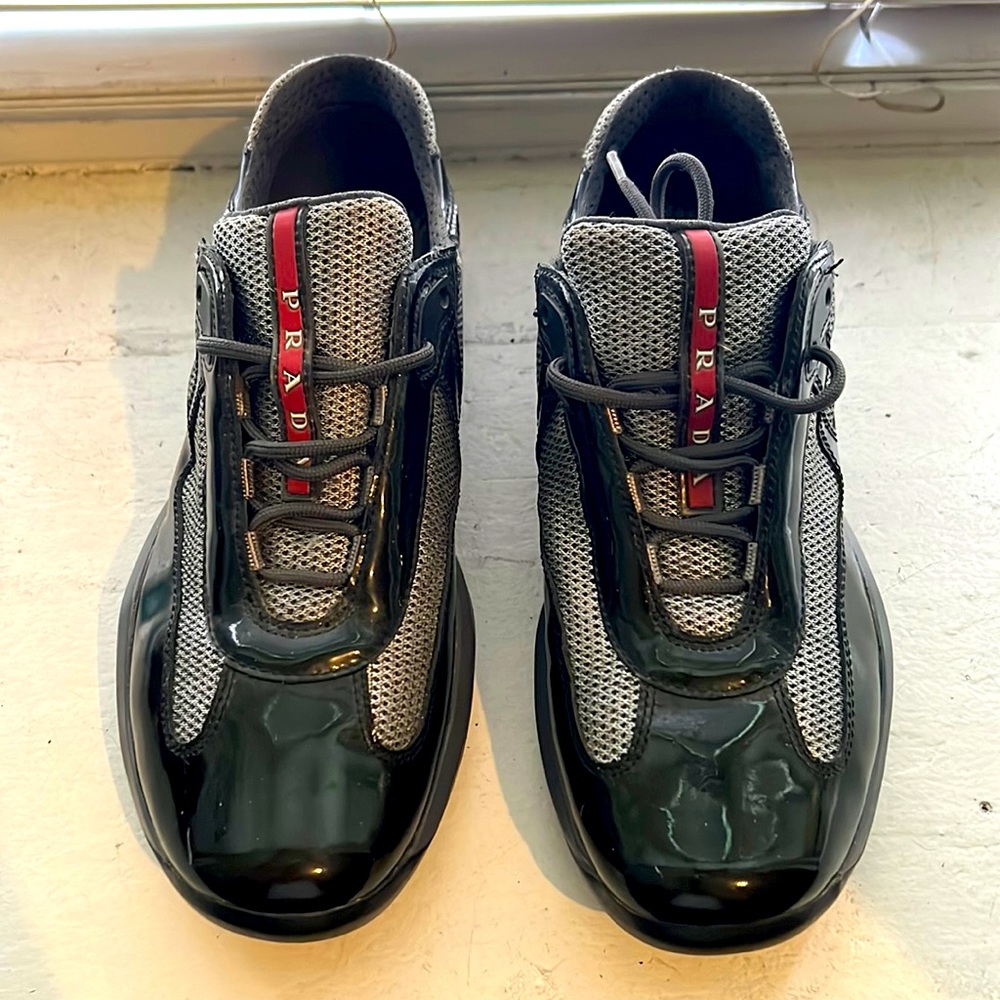 PRADA shoes size 38 in men , Worn twice still in good condition